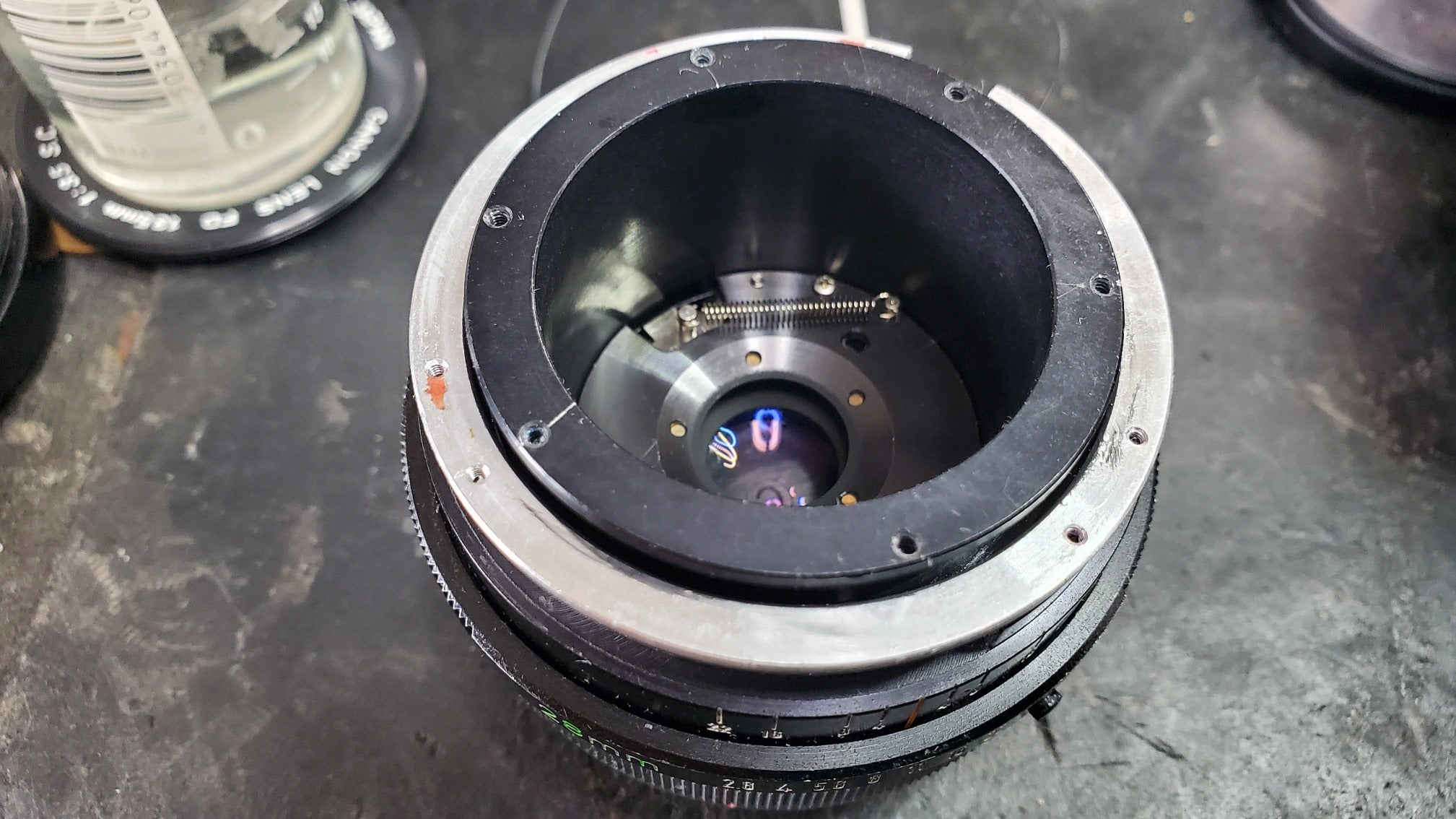 CANON NEW FD レンズのマウントを移植 50mm F1.4 & F1.8 (その1