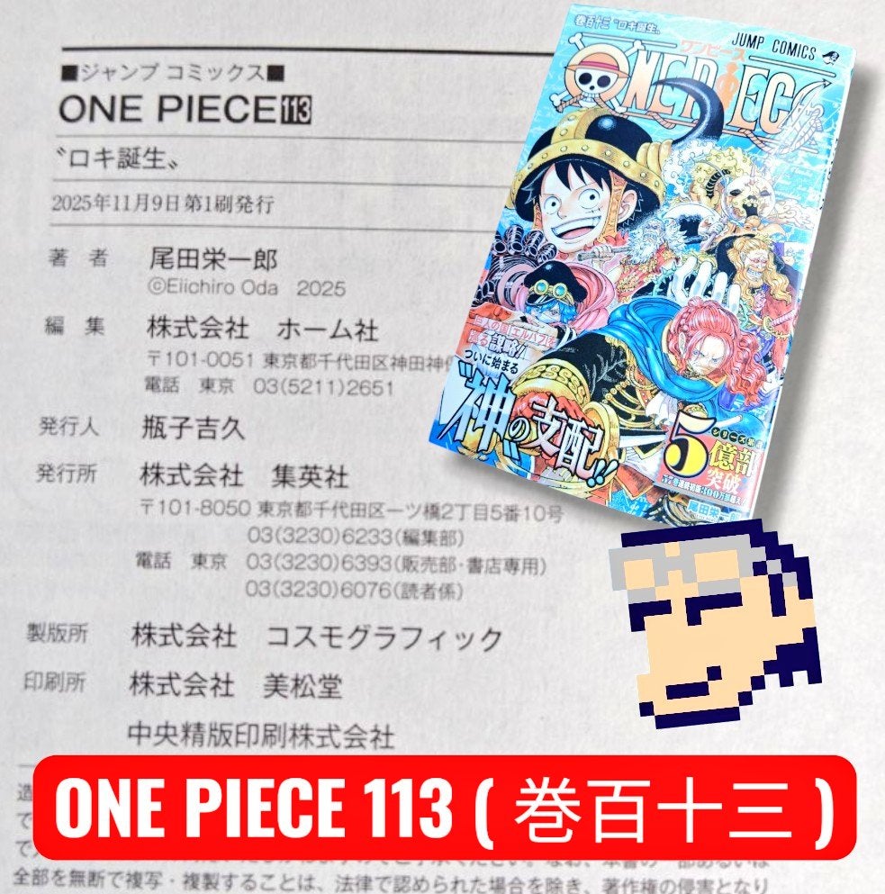 単行本 ワンピース(113巻) | (^-^)/ たくみのブログ ＜レトロゲームを