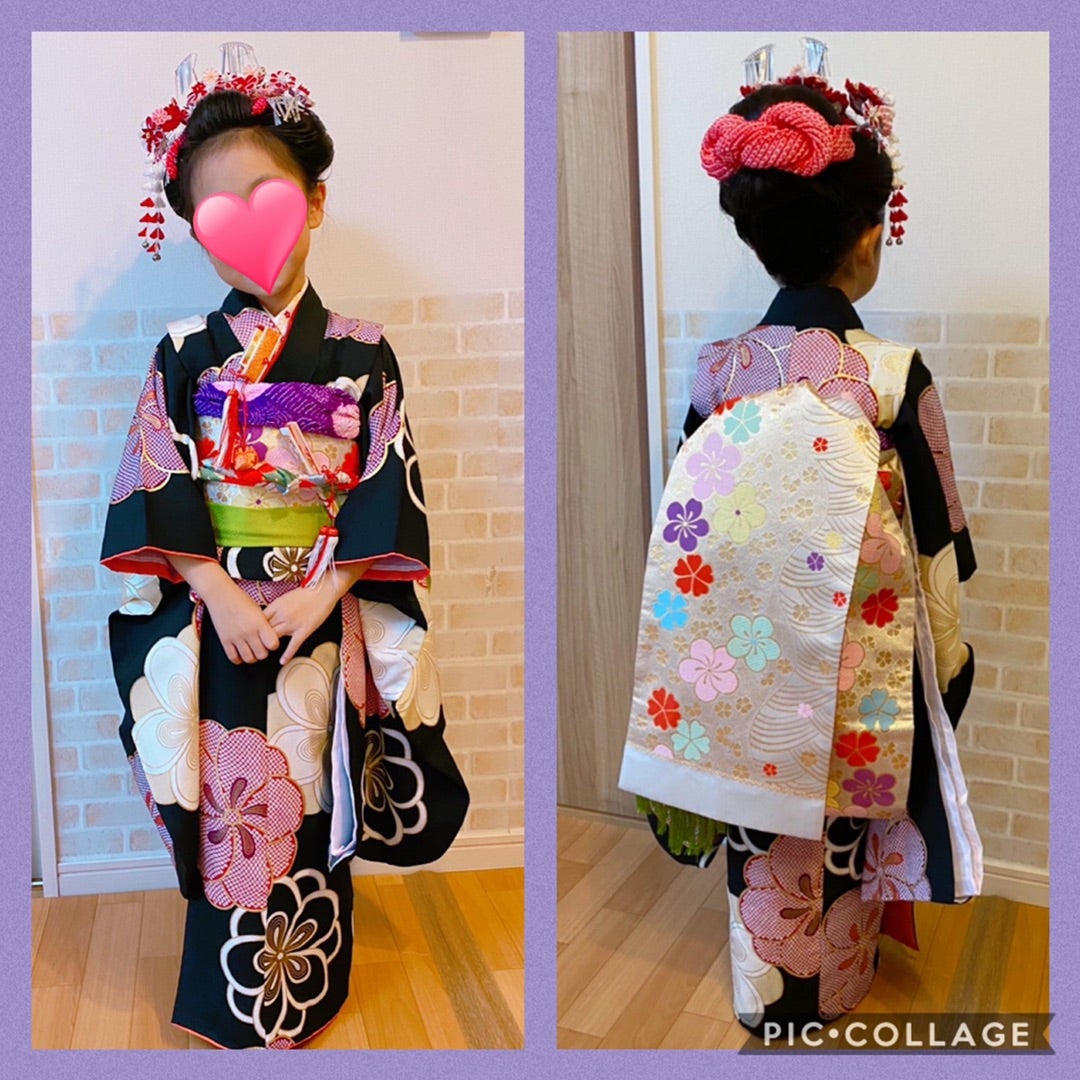 七五三 日本髪にだらり帯で舞妓さん風 | 大阪 平野区、八尾市出張