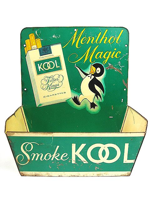 ☆レア！1950's KOOL クール ビンテージ マッチ BOX 看板 検 タバコ