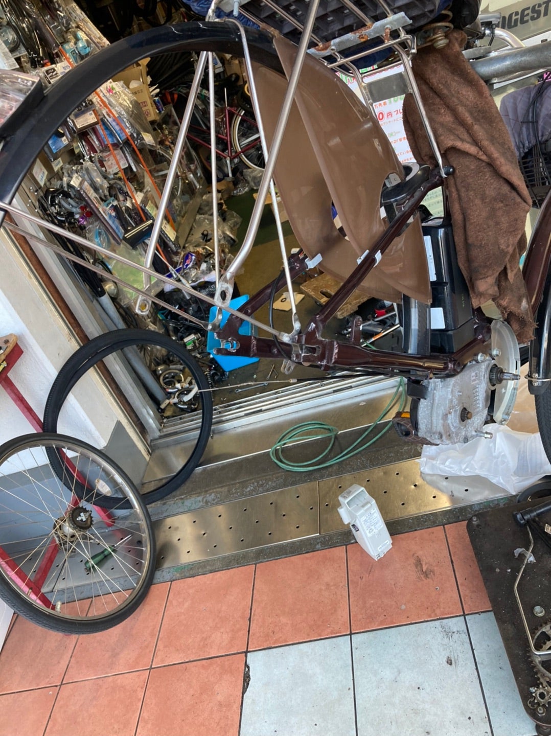 電動自転車リミッターカット人気作業ですねー今日も他府県からご来店