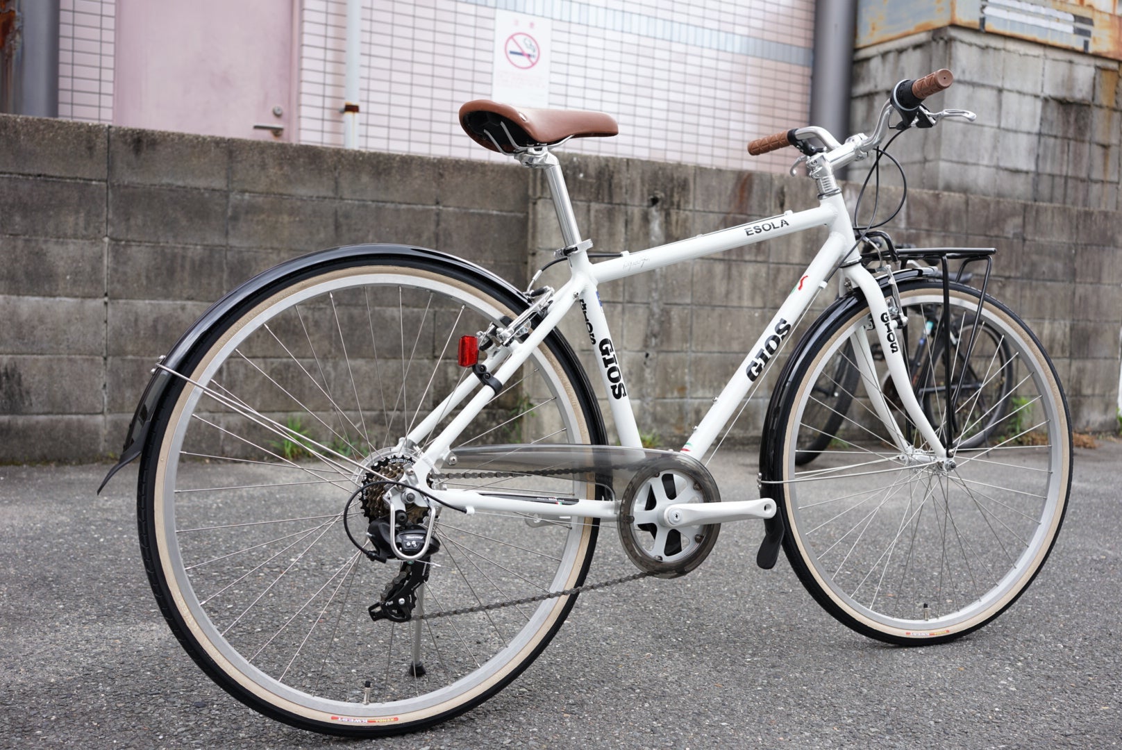 GIOS ジオス 街乗り 完成車 フロントラック ロードバイク クロスバイク