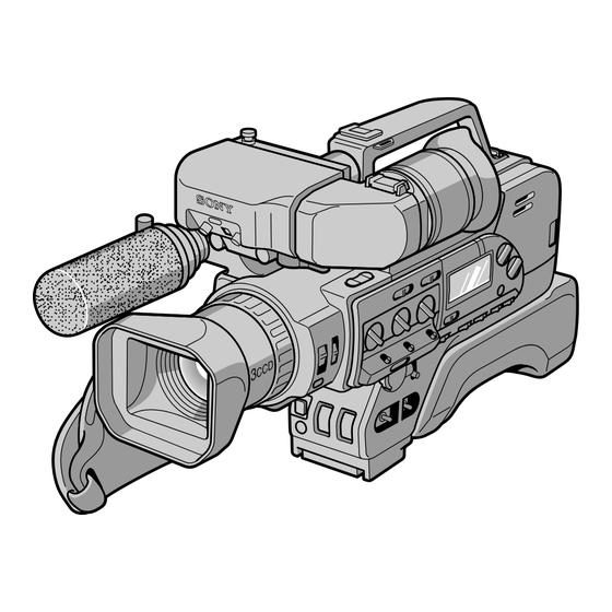 Sony DCR-VX9000 Manuals | ManualsLib