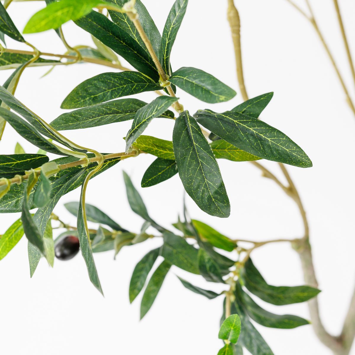 直送】【人工観葉植物】アスカ/オリーブ(ポット付) #044 ナチュラル/A