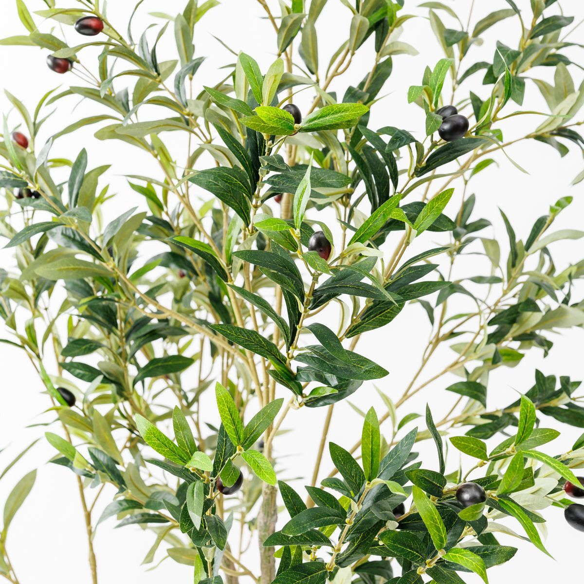直送】【人工観葉植物】アスカ/オリーブ(ポット付) #044 ナチュラル/A
