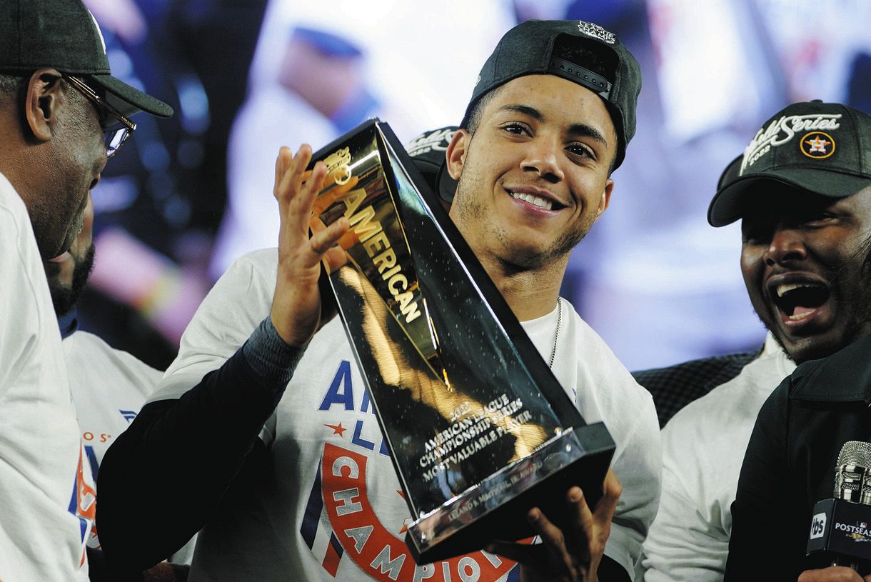 アストロズ・ペーニャ、シリーズMVP 「うちのケミストリーにかなう