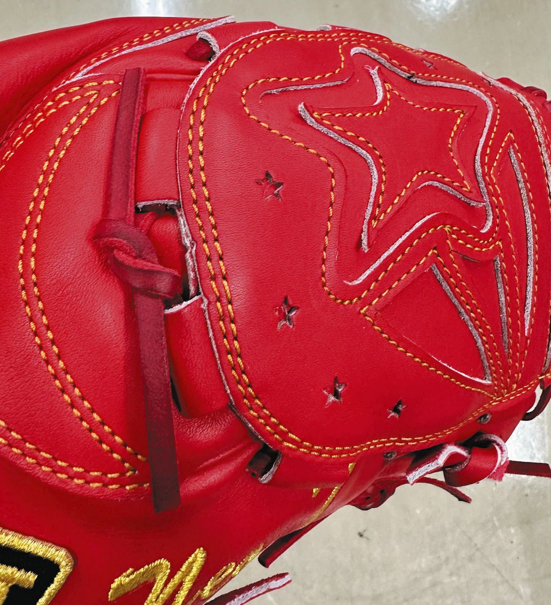 ◇根尾昂が来季使用する7つ星グラブ【写真】：中日スポーツ・東京中日