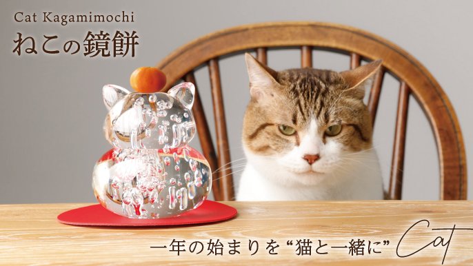 200万円突破】にゃんと癒される猫のカタチの『ねこの鏡餅』〜円満な年