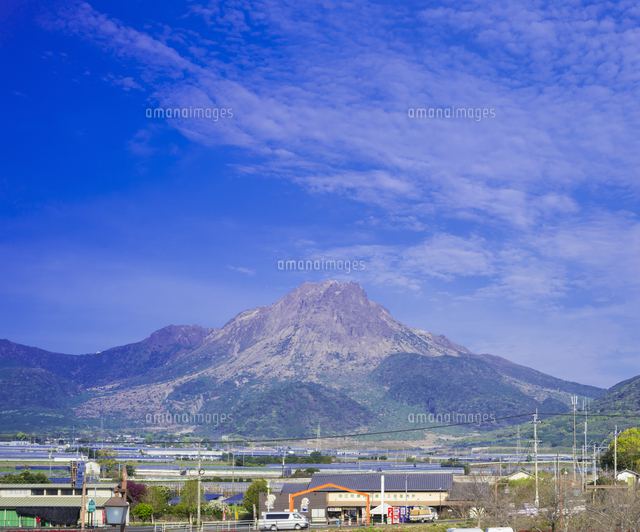 長崎県 島原市 風景 雲仙普賢岳遠望 道の駅 みずなし本陣ふかえ
