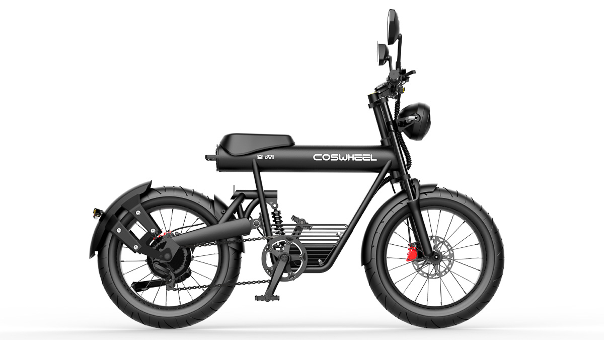 見た目一緒の「COSWHEEL MIRAI」だけど電動バイク（原付一種）と電動