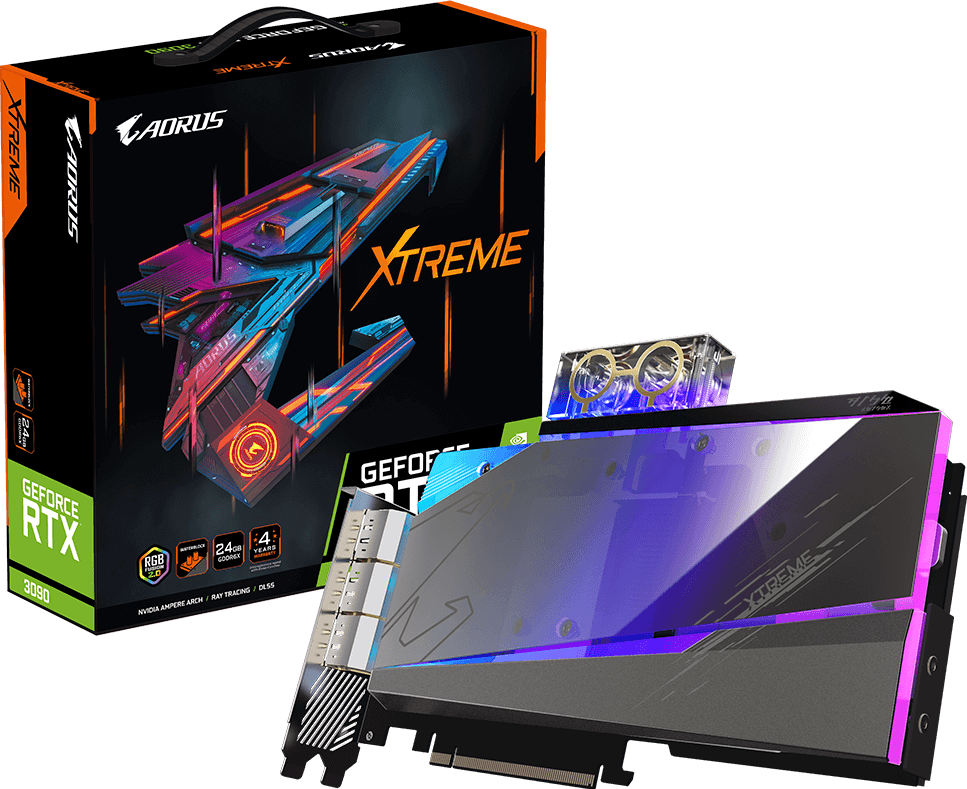 AORUS GeForce RTX™ 3090 XTREME WATERFORCE WB 24G - GIGABYTE Japan