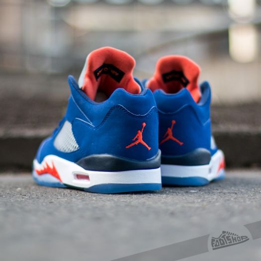 Men's shoes Air Jordan 5 Retro Low Deep Royal Blue/ TM Orange