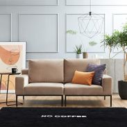 幅164] 異素材MIX2人掛けソファ ベルベット調 NO COFFEE | 【公式