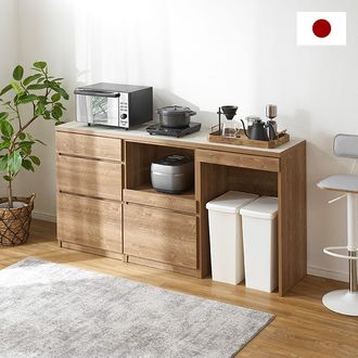 幅180]食器棚 キッチンカウンター キッチン収納 半完成品 | 【公式