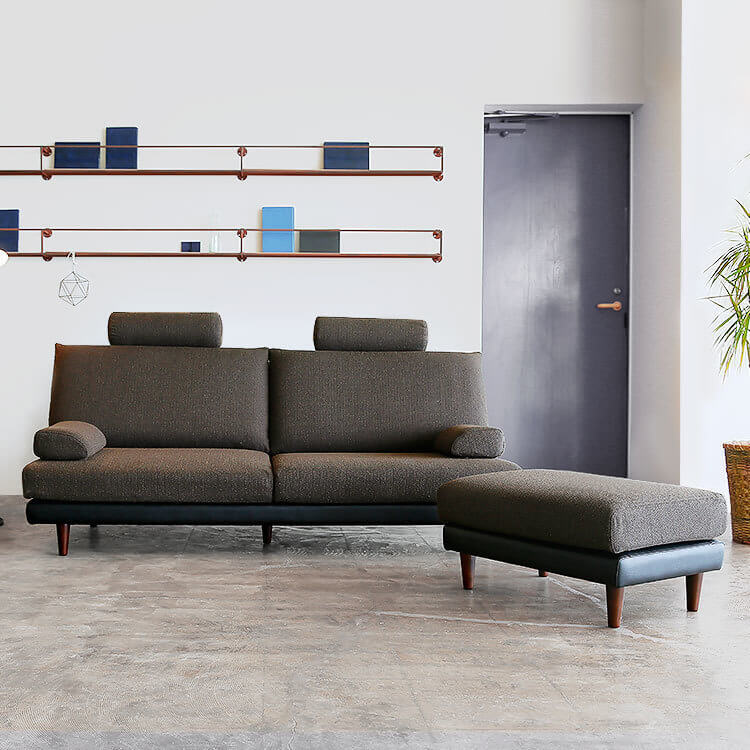 2人掛けカウチソファ ハイバックソファ[幅180] | 【公式】LOWYA(ロウヤ