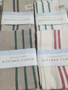 14520円相当/交渉○】バーミキュラ オーガニックリネンキッチンクロス4