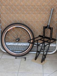 CRUSTカーゴフォーク(1-1/8インチ) + Fホイール+前後タイヤセット