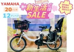ヤマハパスキス⭐️12AH！人気モデル！子供乗せ電動アシスト自転車