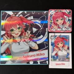 ホロライブ EXPO 色紙 チェキ ホログラム缶バッジ さくらみこ - メルカリ