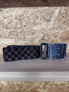 激レア タジマ チェック柄胴ベルト ダミエ - メルカリ