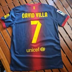 FCバルセロナ ダビドビジャ 7番ユニフォーム M - メルカリ