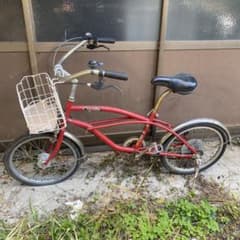 分解発送予定】レトロ自転車 赤 リペア、修理必要 訳あり - メルカリ