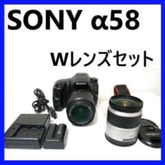 SONY α58 カメラ レンズ2本 18-70mm MINOLTA 一眼レフ - メルカリ