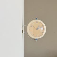 マイケル・グレイブス ダブルフェイスクロック 両面掛け時計 ポスト