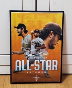 SDパドレスダルビッシュ有 MLB！A3サイズポスターフレーム付き④