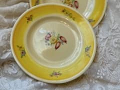 スージークーパー ＊スワンシースプレイ＊レア小花付き イエロー