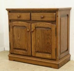 IDC大塚家具【起立木工・メッペル】サイドボード 84型・収納棚・ナラ材