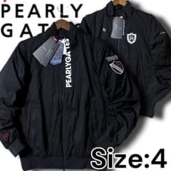 4 パーリーゲイツ 定価5.5万 リバーシブル 4wayジャケット ベスト 濃紺