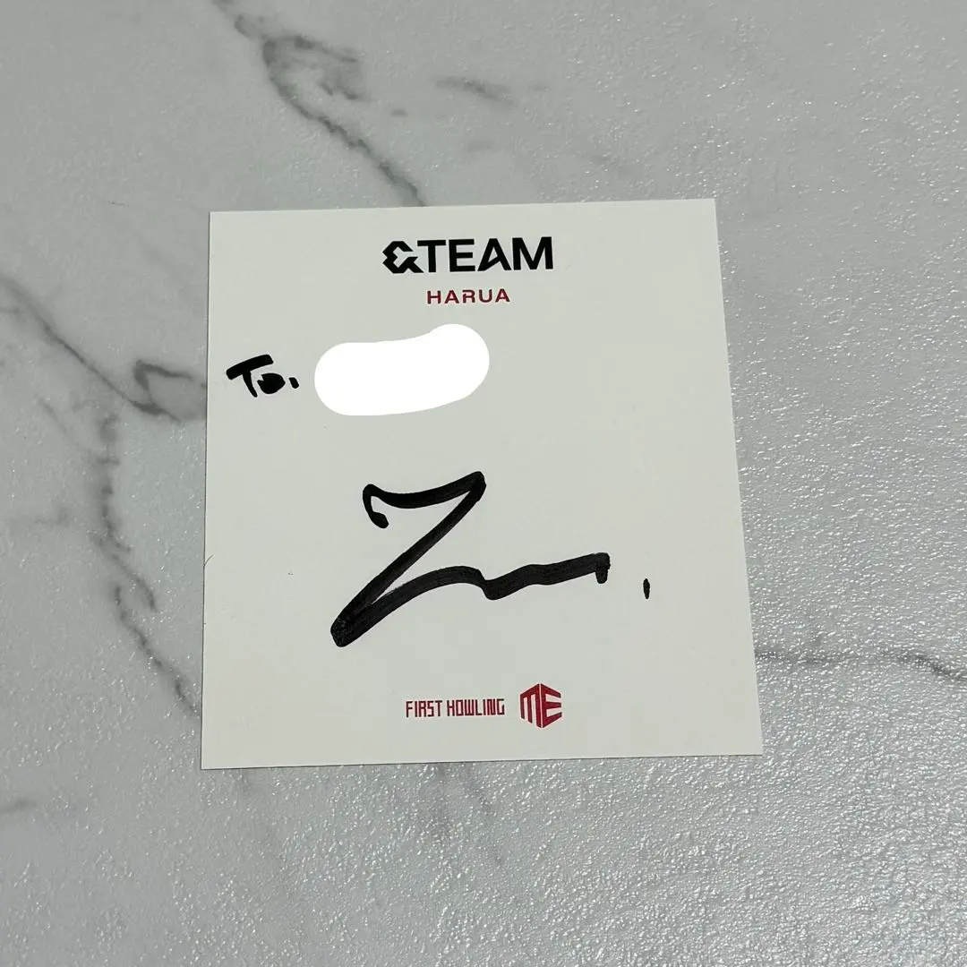 2026年最新】&team ハルア サイン 直筆の人気アイテム - メルカリ