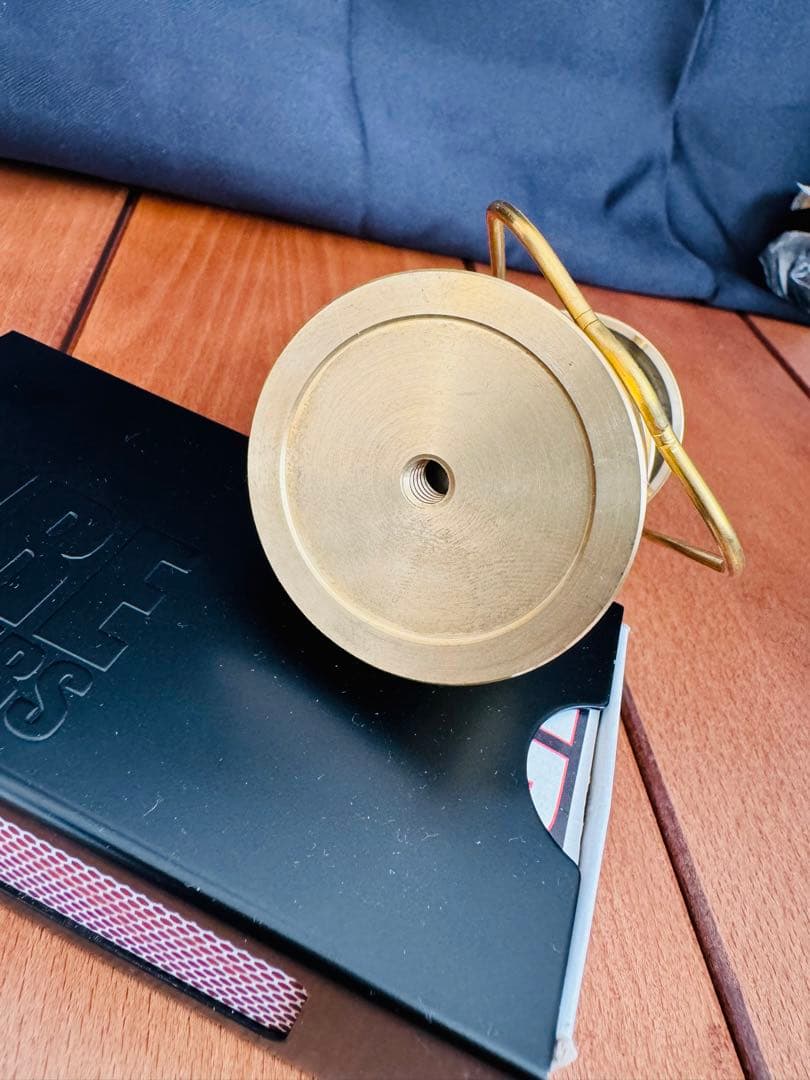 2in1 真鍮製 超小型オイルランプ ゴールゼロ用ランプシェード