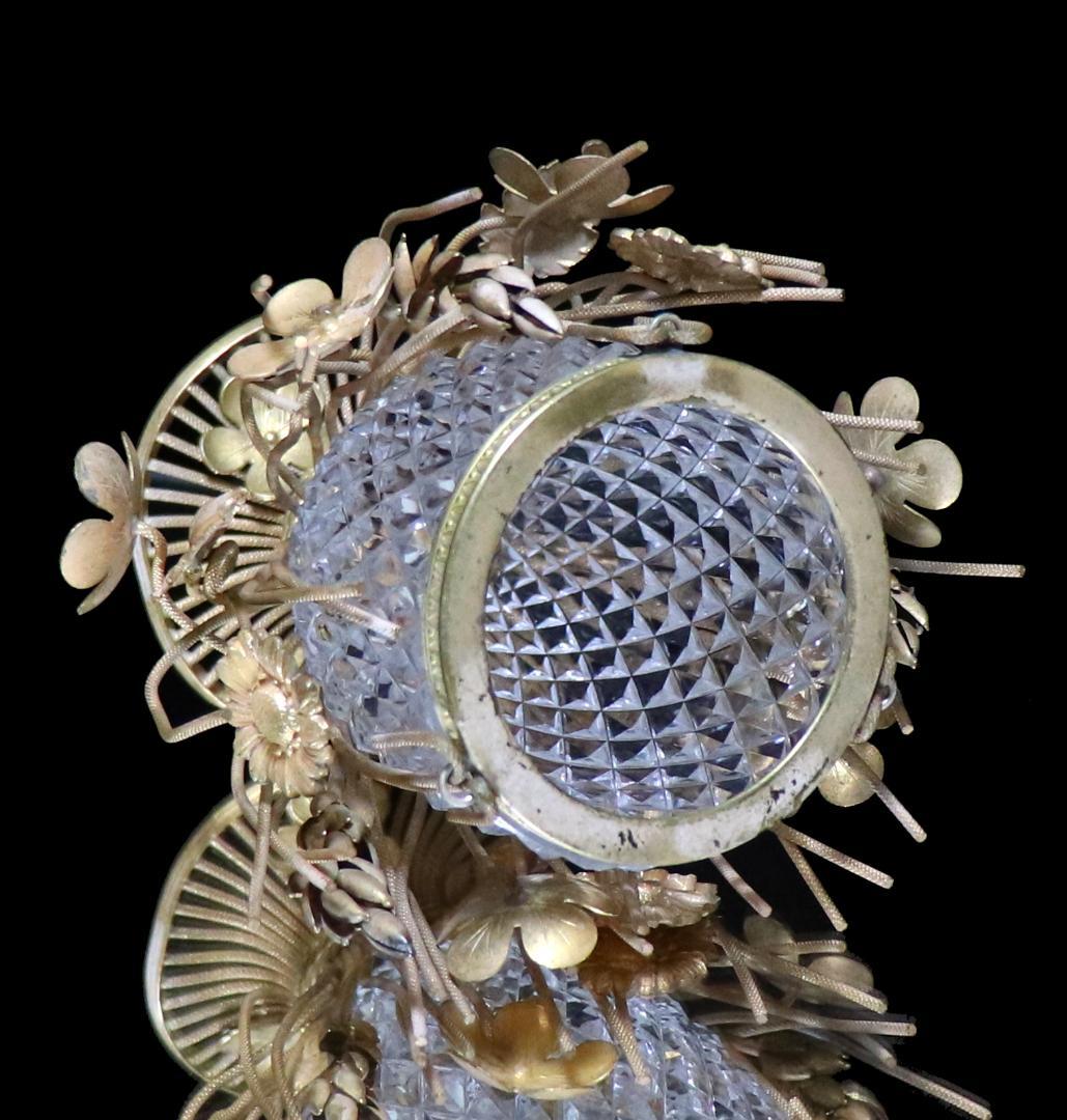 オールド・バカラ 博物館級 ブロンズ装飾 小物入れ ディアマン ビゾー