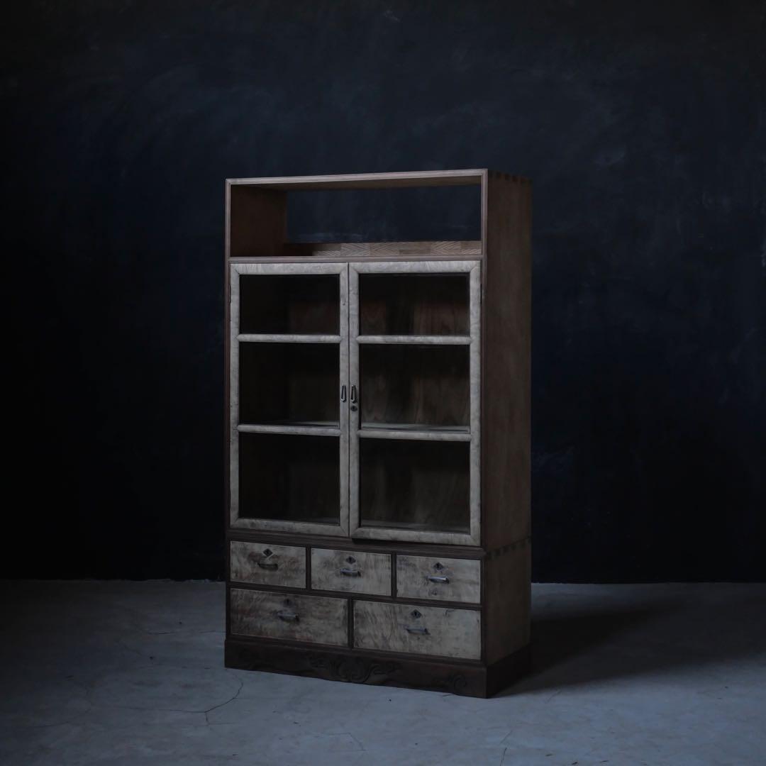 食器棚　収納棚　棚　本棚　木箱　収納　古家具　古道具　アンティーク　昭和レトロ imgrc0083091512.jpg