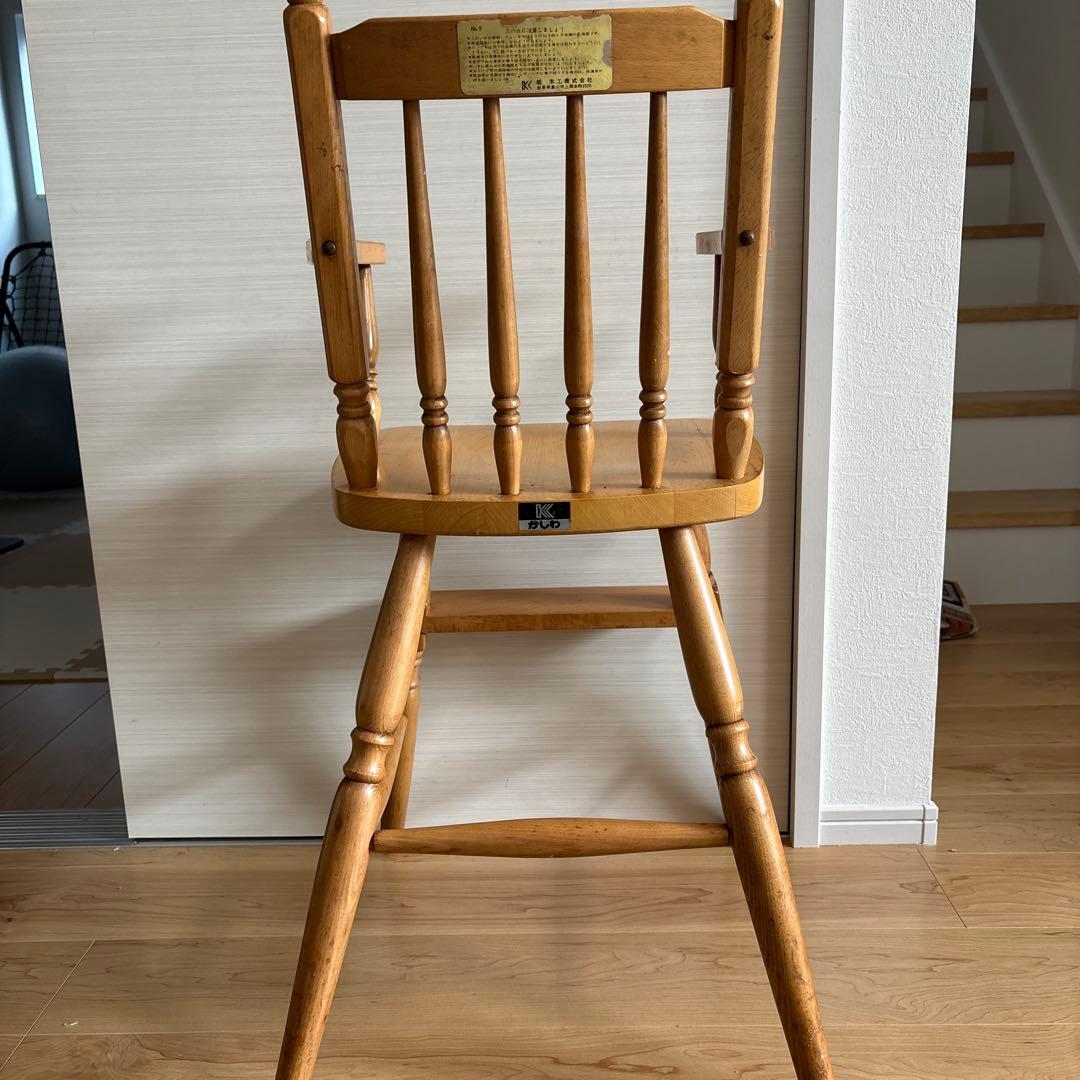 送料込》柏木工 KASHIWA キッズチェア 木製家具 飛騨家具 子供用イス