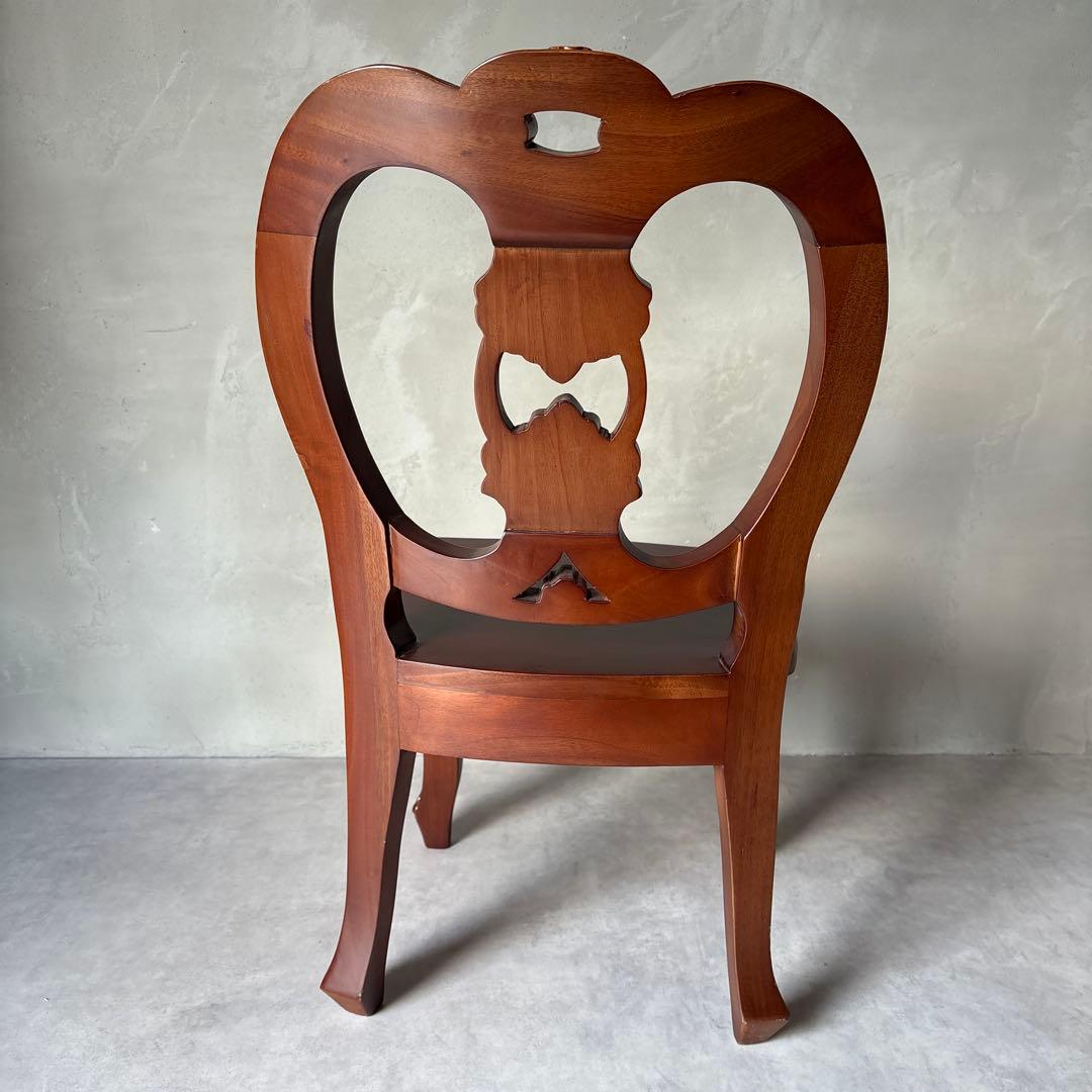 木製 バルーンバックチェア 猫脚 キッズ 子ども アンティーク風