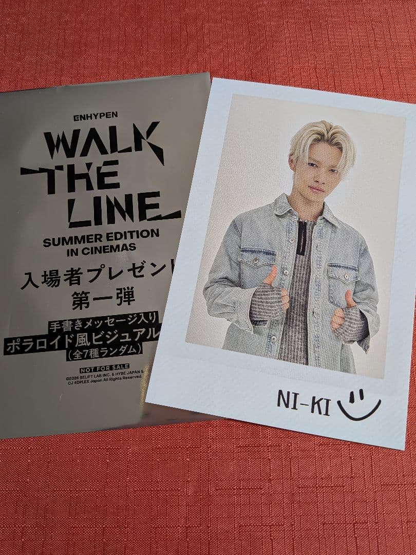 ENHYPEN WALK THE LINE 入場者プレゼント第一弾 ニキ - メルカリ