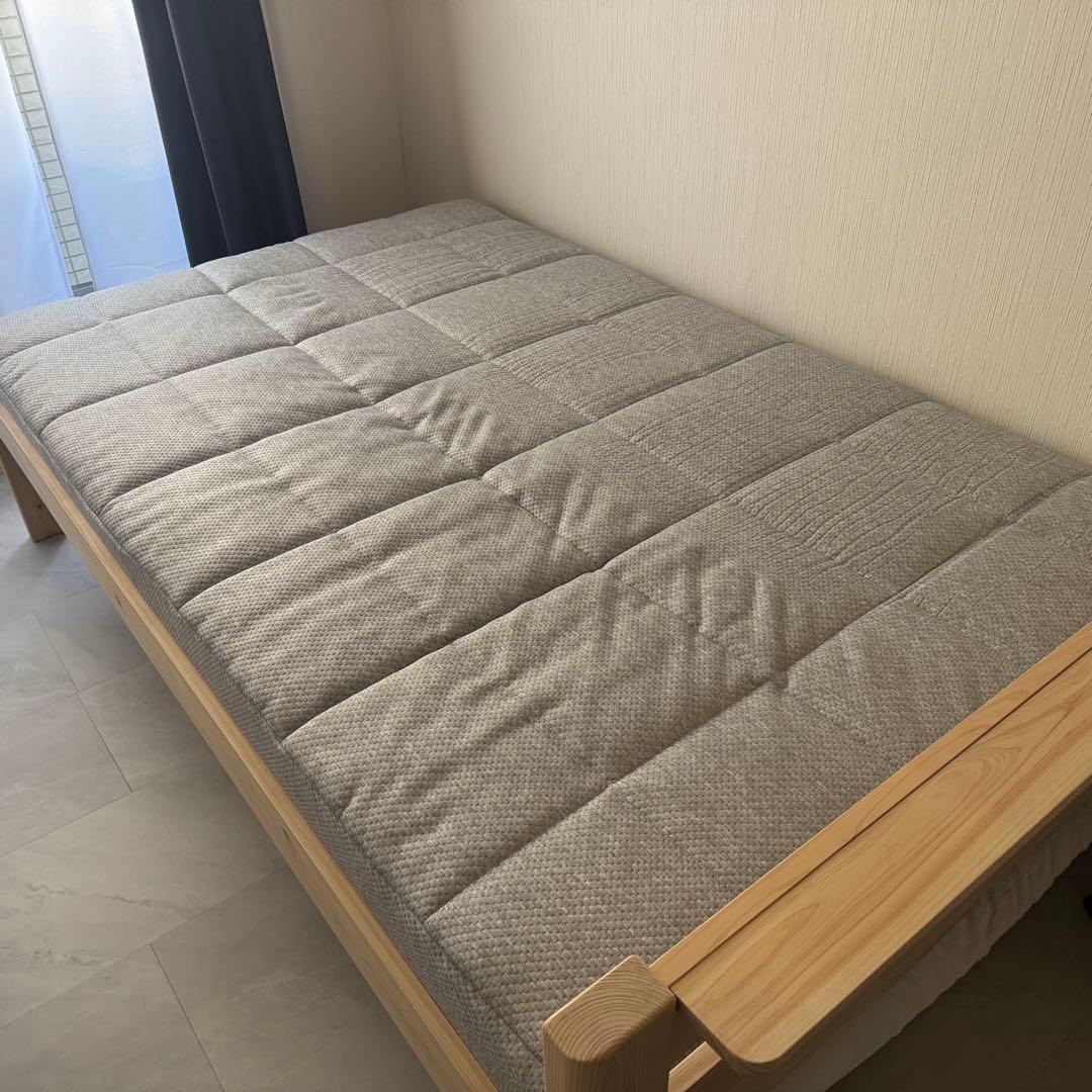 【美品】ふとんみたいなマットレス FUCCA セミダブル 厚さ18cm 開梱設置なし マットレス セミダブル 厚み18cm ふとんみたいな