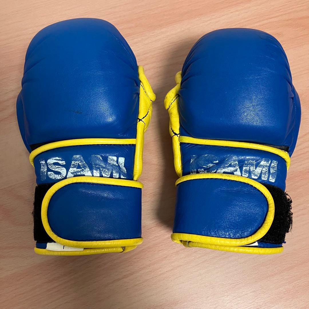 ISAMI イサミ　パウンドグローブ　青×黄　総合格闘技 パウンドグローブ(IS-756) | 総合格闘技 | ISAMI(イサミ) |格闘技 武