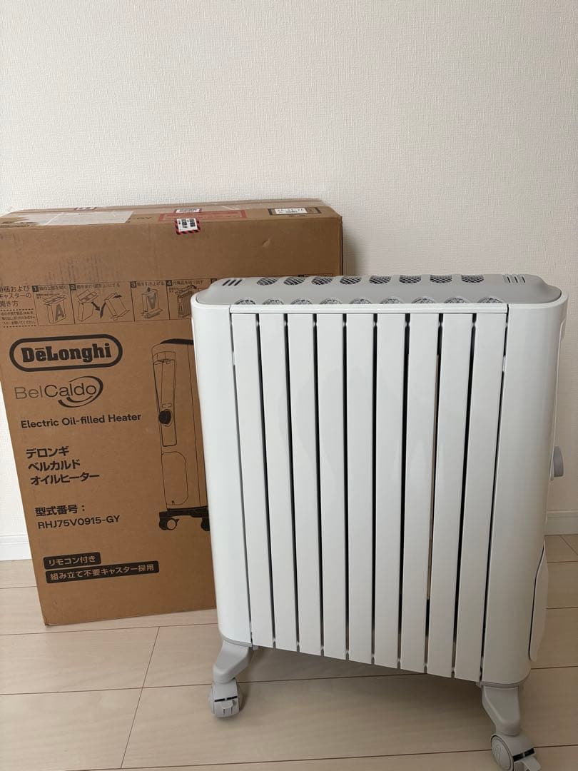 超美品】デロンギ ベルカルド オイルヒーター RHJ75V0915-GY - メルカリ