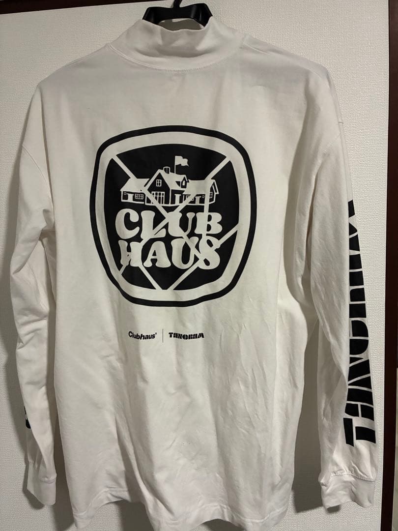 まなさと‼️CLUBHAUS クラブハウス　タングラム　モックネックシャツ CLUBHAUS × TANGRAM DICE AIR MOCKNECK TEE BLACK TGA-MT143