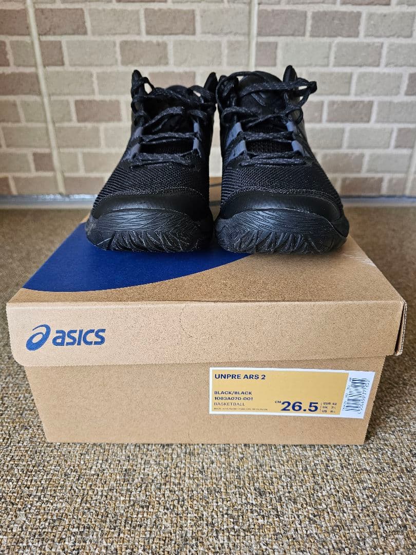 ASICSアンプレアルス2 UNPRE ARS2ブラック/ブラック 26.5cm