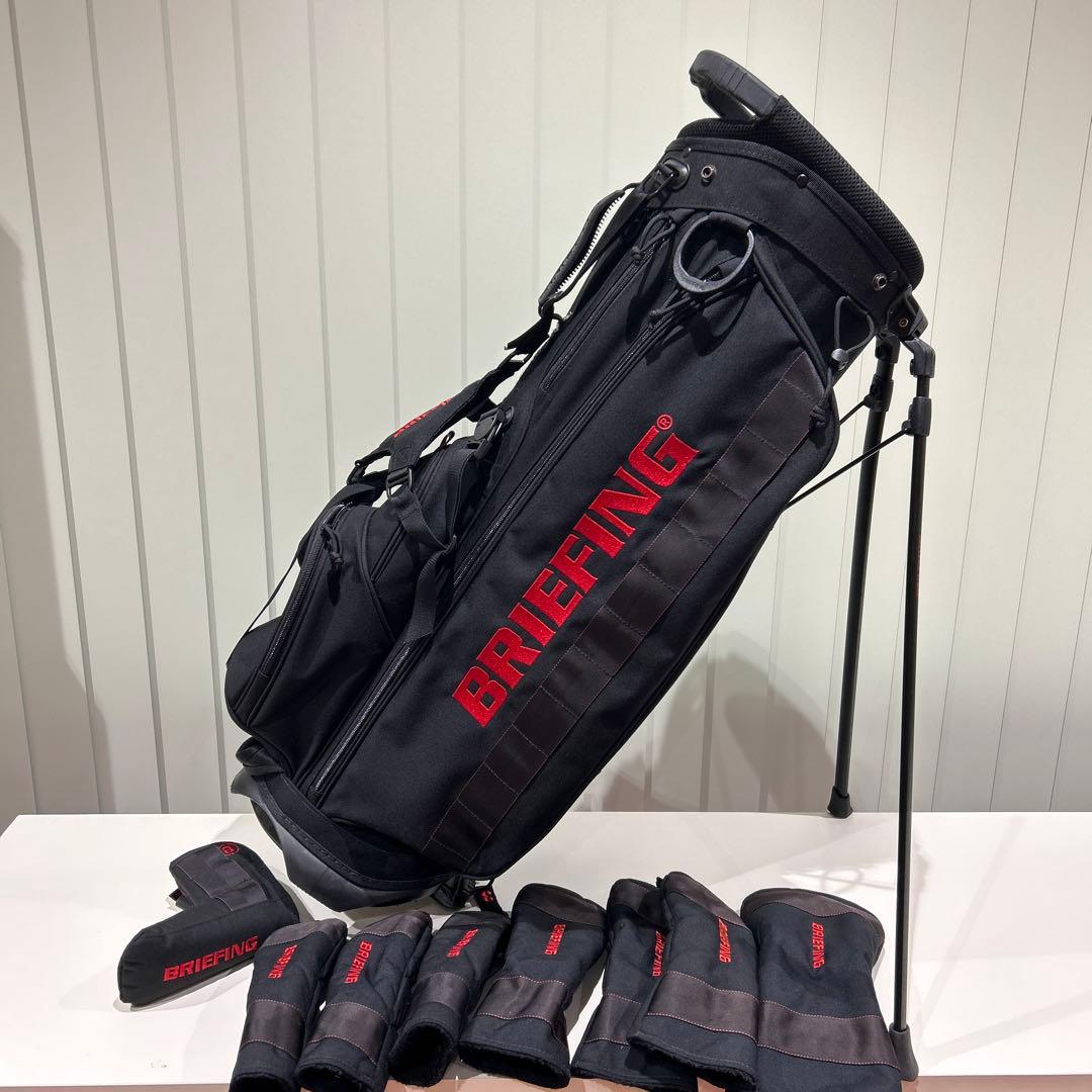 BRIEFING】キャディバッグ ヘッドカバー付9点セット - メルカリ