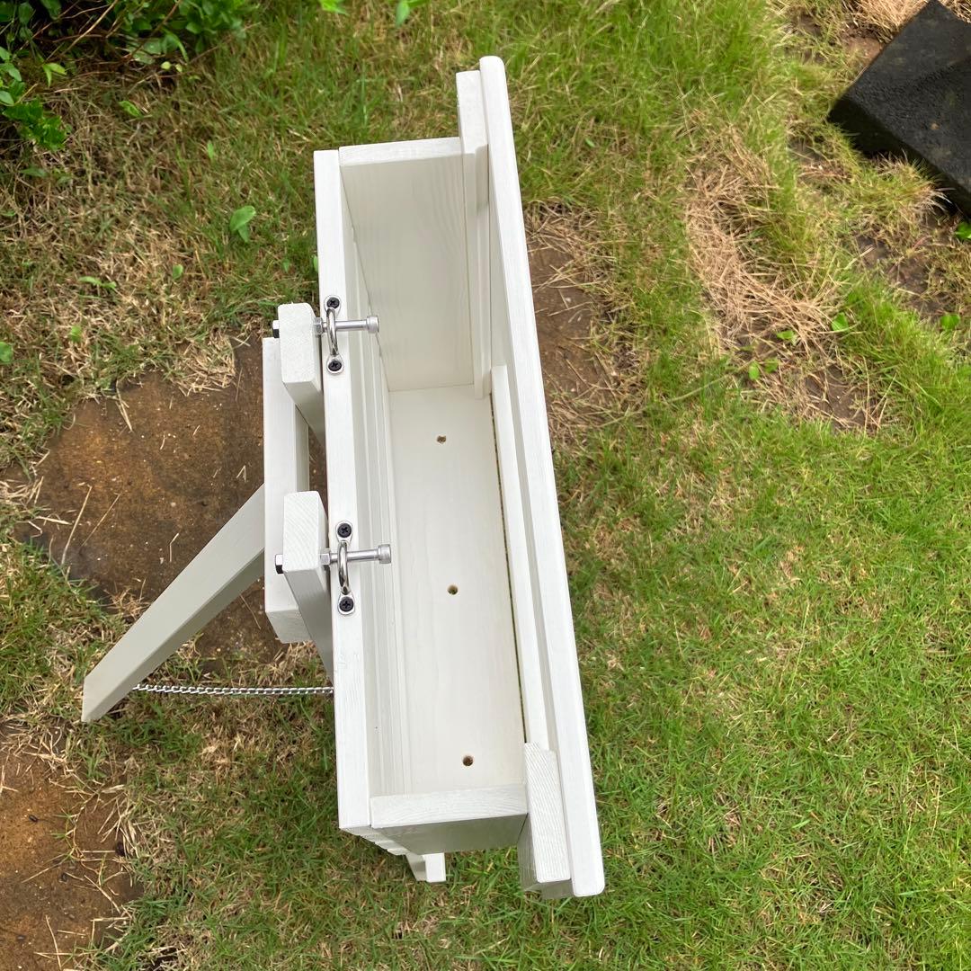 額縁 プランター イーゼル付き ホワイト ガーデニング雑貨 - メルカリ