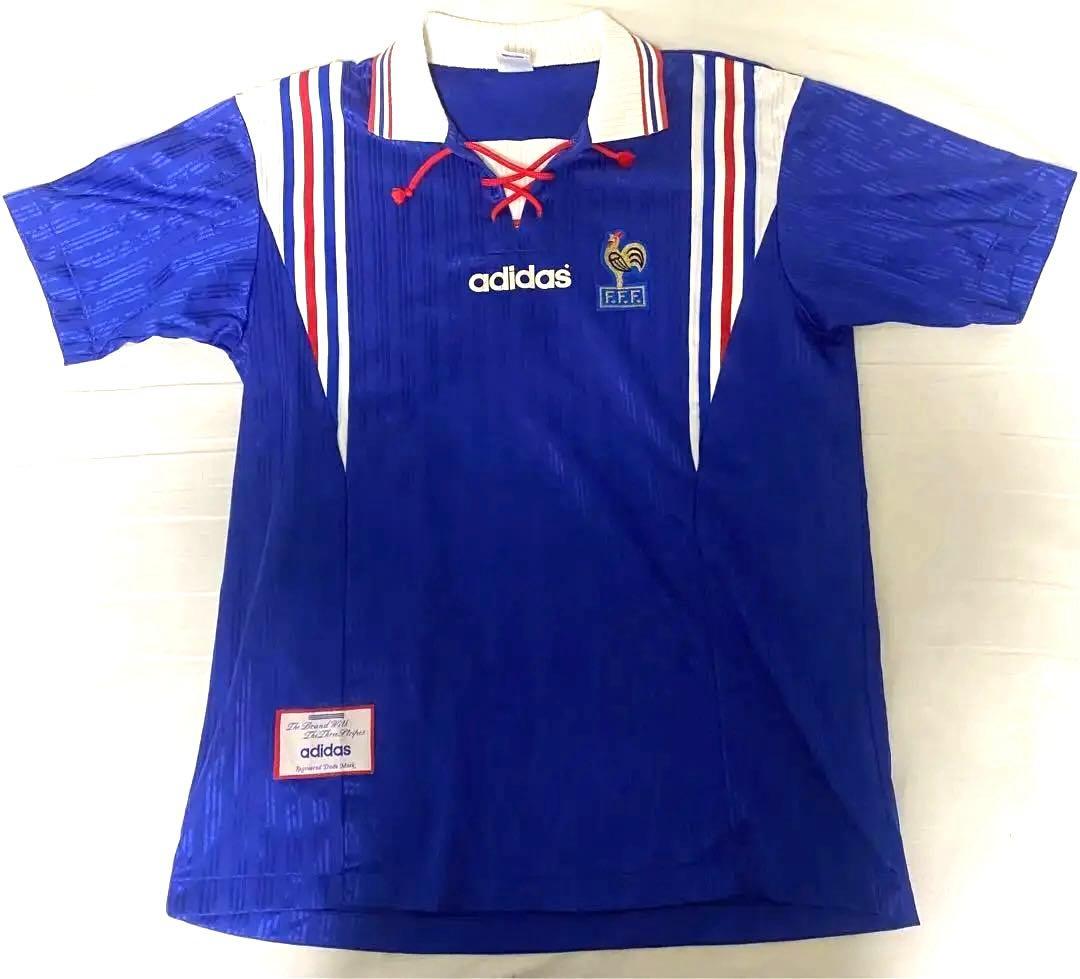 adidas 96年 フランス代表 ユニフォーム 激レア 襟付きユニフォーム