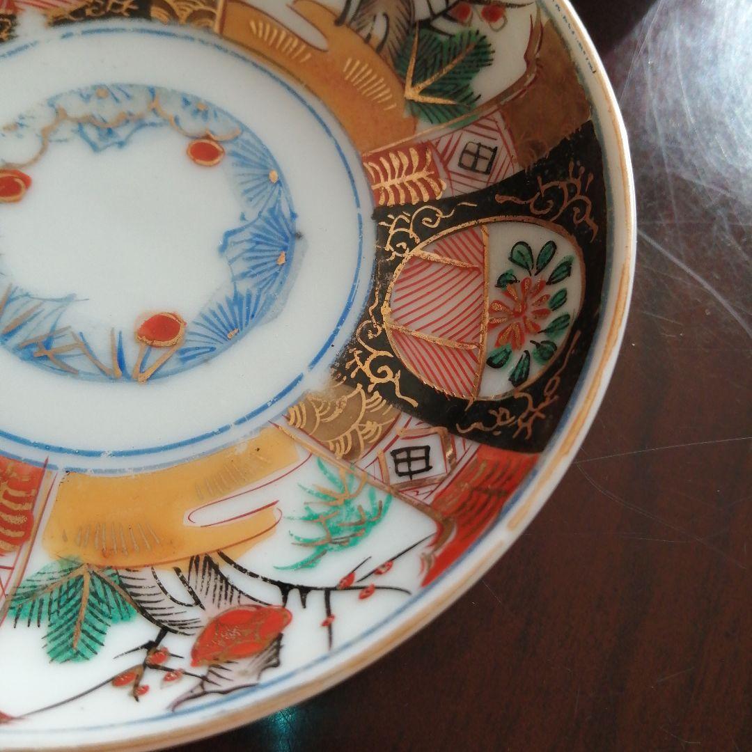 美濃焼　染付色絵小皿　20枚　12.3cm　大正期