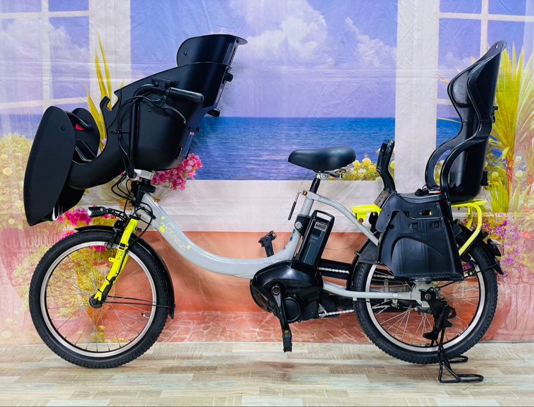 パスキス12AH⭐️激レアモデル！ヤマハ子供乗せ電動アシスト自転車