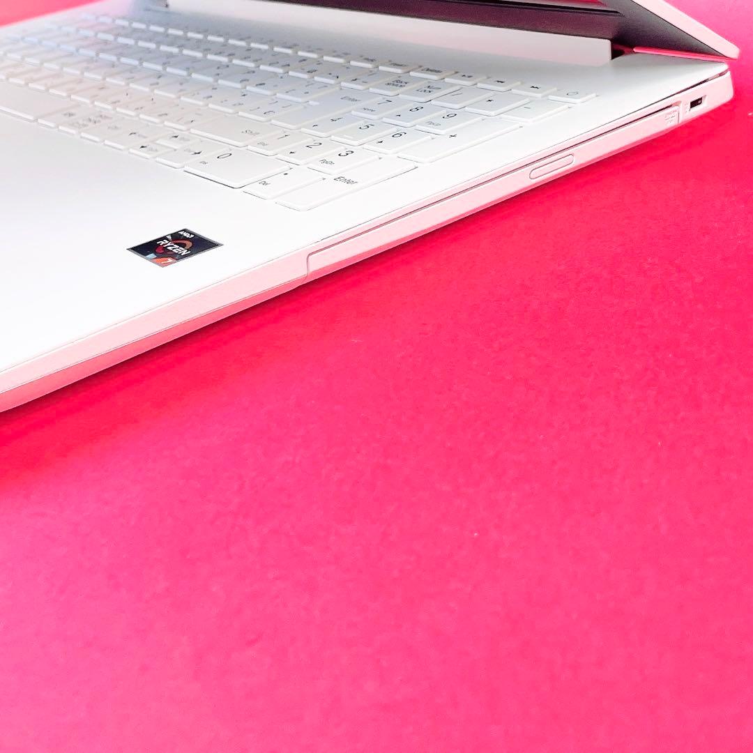 大容量1TB❣️Ryzen7薄型ノートパソコンWindows11カメラ付きホワイト